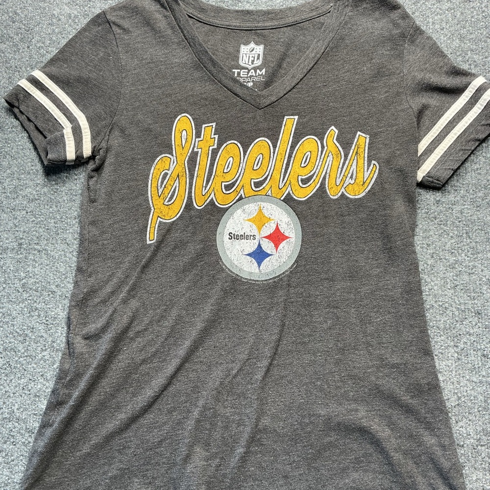 Steelers NFL Gray Team Apparel Shirt